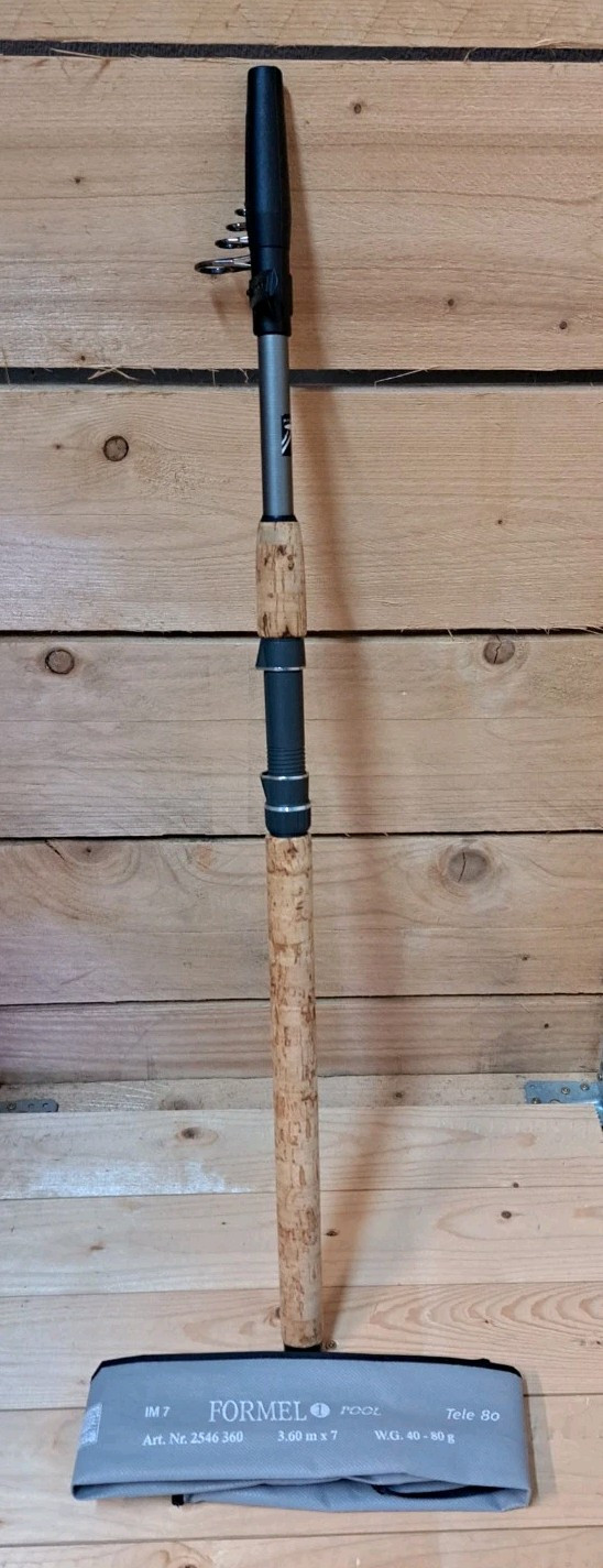 DEGA (IM 7) FORMULA 1 POOL Tele 80 3.60m 40 – 80g Fishing Rod NEW! telescopic rod