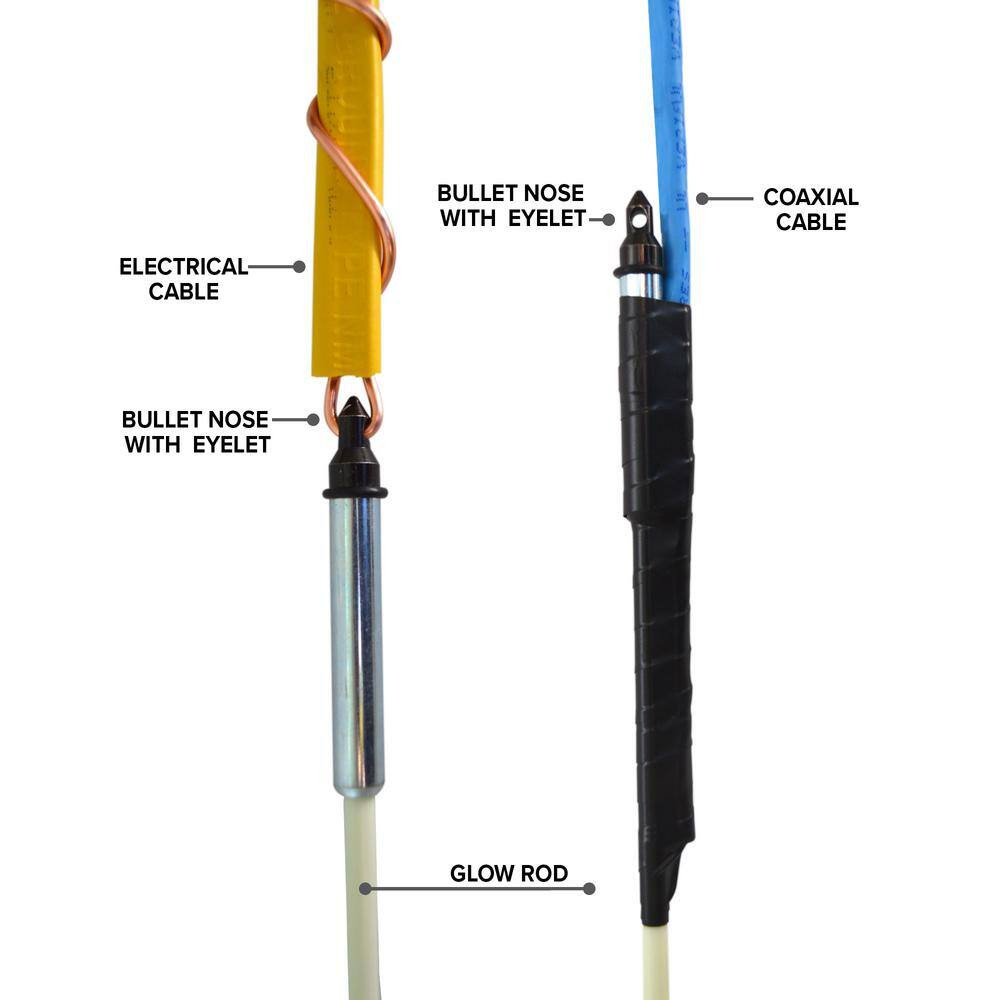 3/16 In. X 10-1/2 Ft. Fiberglass Glow Fish Rod Kit