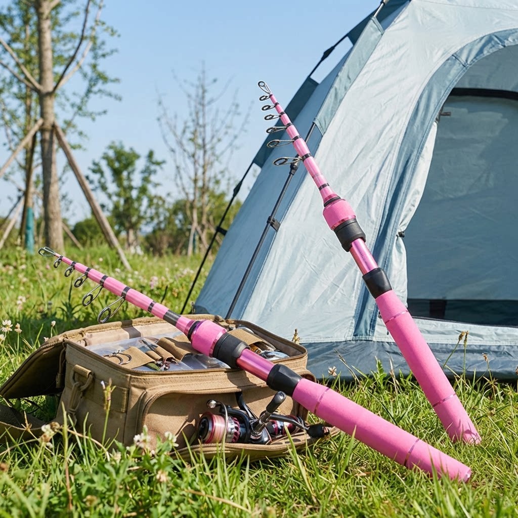 Telescopic Carbon Fishing Rod 1.5m / 1.68m / 1.8m Lightweight Soft Action Rod