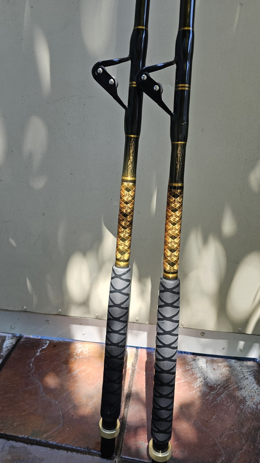 2 Shimano TALLUS IGFA, Saltwater, Trolling, 5’4″ Rods (TLI80) With #4 Bent But