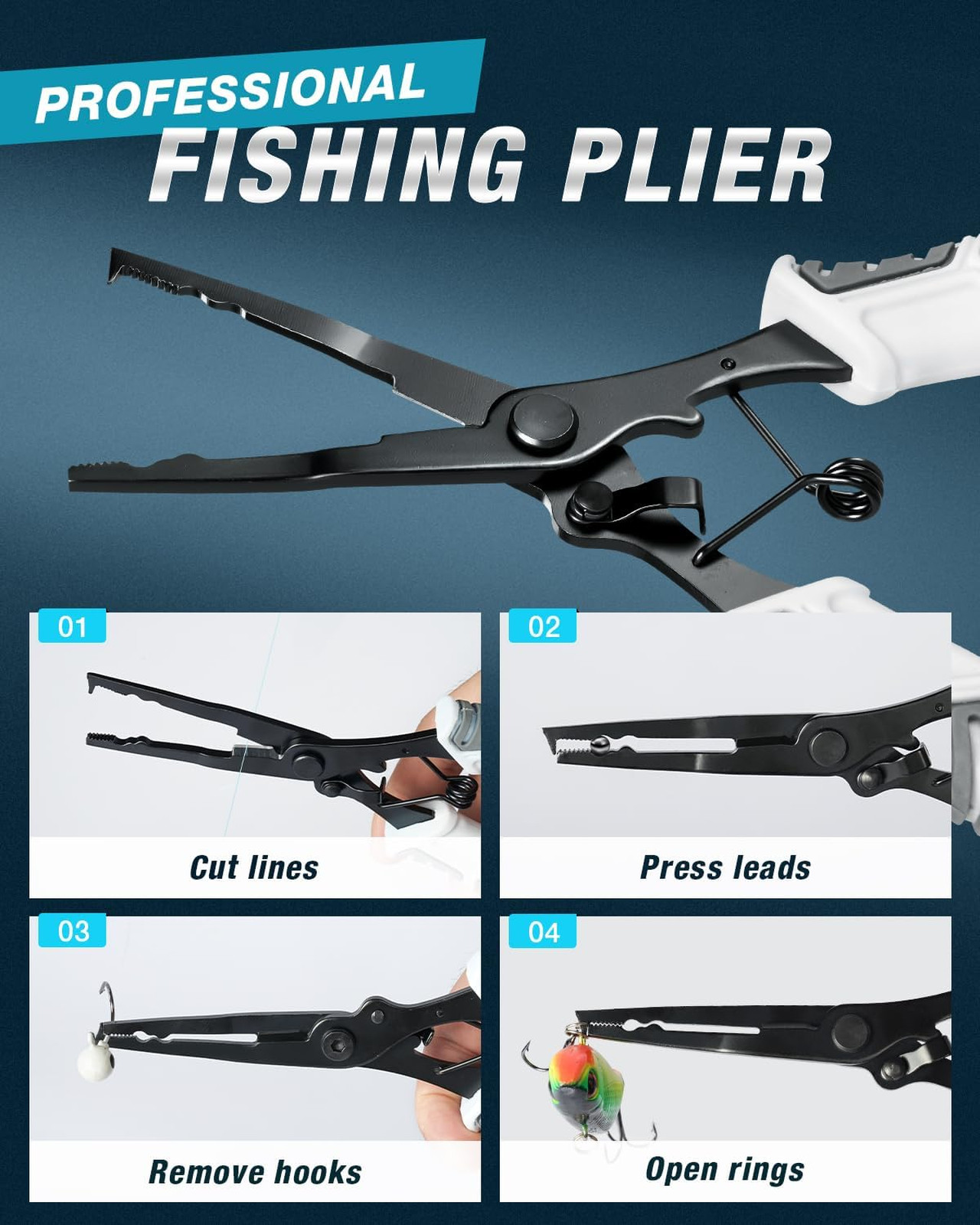 Fishing Rod and Reel Combo Carbon Fiber Telescopic Kit Saltwater Freshwater with