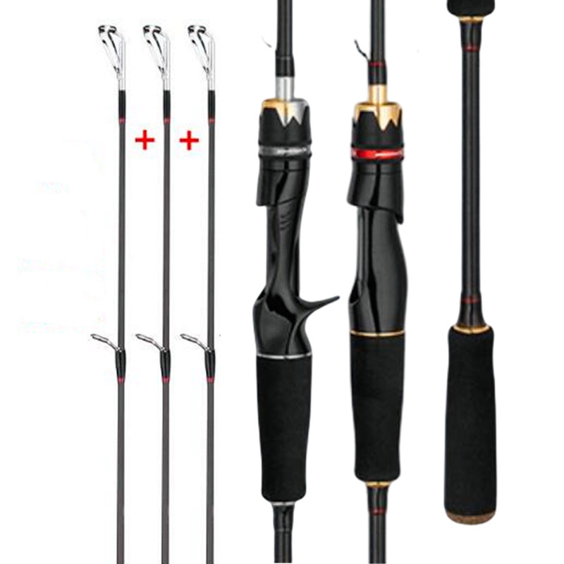 Fishing Rod L/M/MH 1.68M 1.8M Carbon Spinning/Casting Rod Pole Lure Weight 4-35g