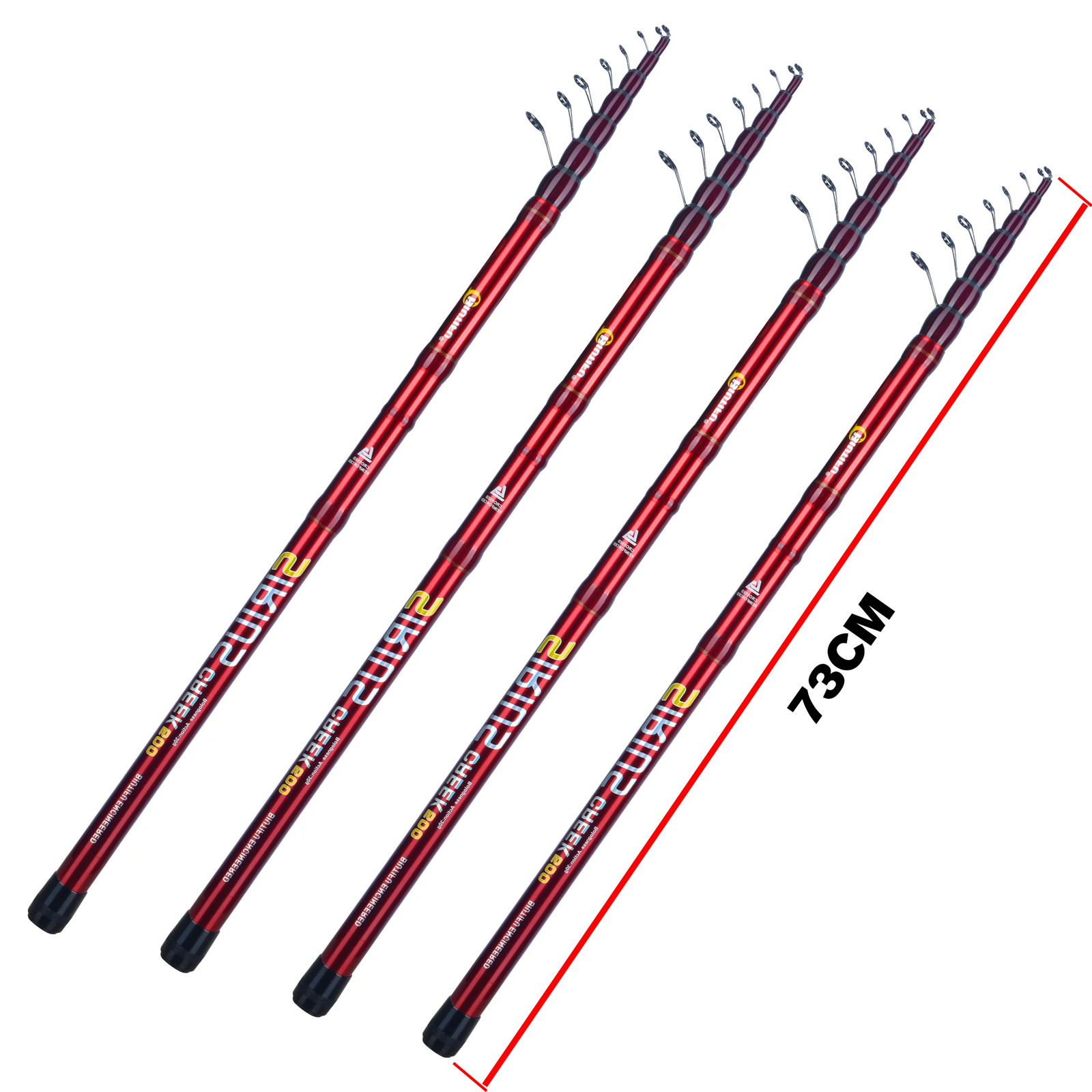 BIUTIFU Telescopic Fishing Rod 4.0-6.5m T800 Carbon UltraLight Spinning 30g
