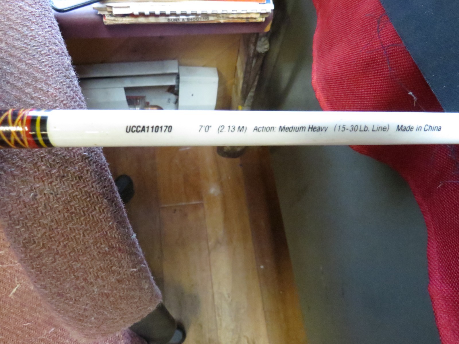 SHAKESPEARE CATFISH 7′ UGLY STICK SPINNING ROD One Piece, Very Nice!
