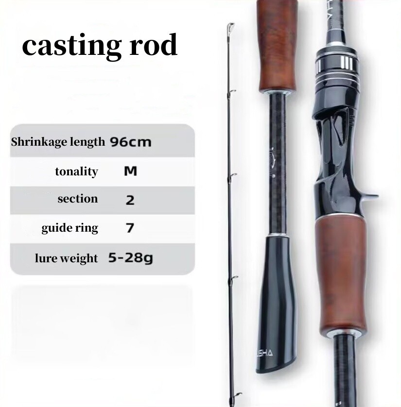 6 ft Trout Fishing Rods Carbon Fiber Spinning/casting Rod Carp 2 Sections Poles