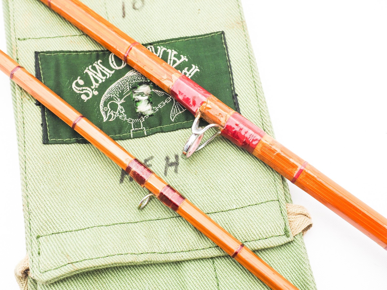 FARLOWS (ENGLAND) PEZON ET MICHEL CANE PARABOLIC SPECIAL 9′ #6 FLY ROD