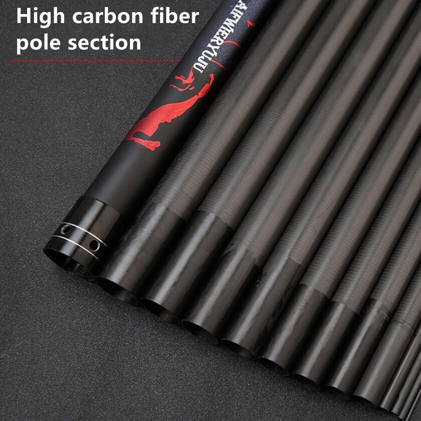 8m 9m 10m 11m 12m High Carbon Fishing Rod Telescopic Carp Pole Stream Hand Rods