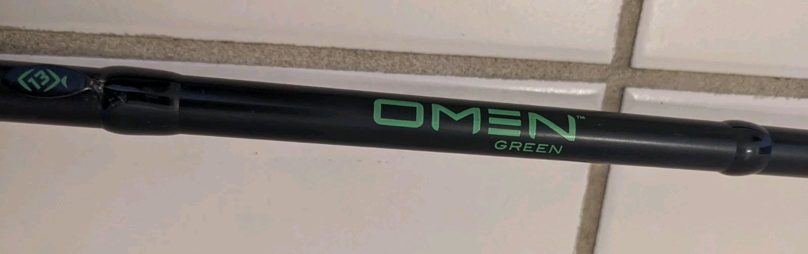 13 Fishing Omen Green Spinning Rod – Shortened to 77″, Professionally Re-Tipped