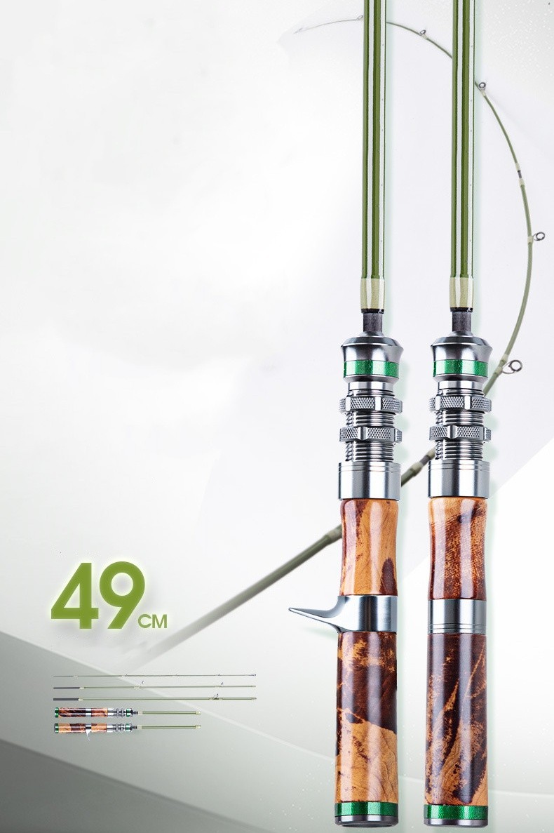 Portable Fishing Rods Carbon Fiber Spinning/casting Rod Carp 5 Sections Travel