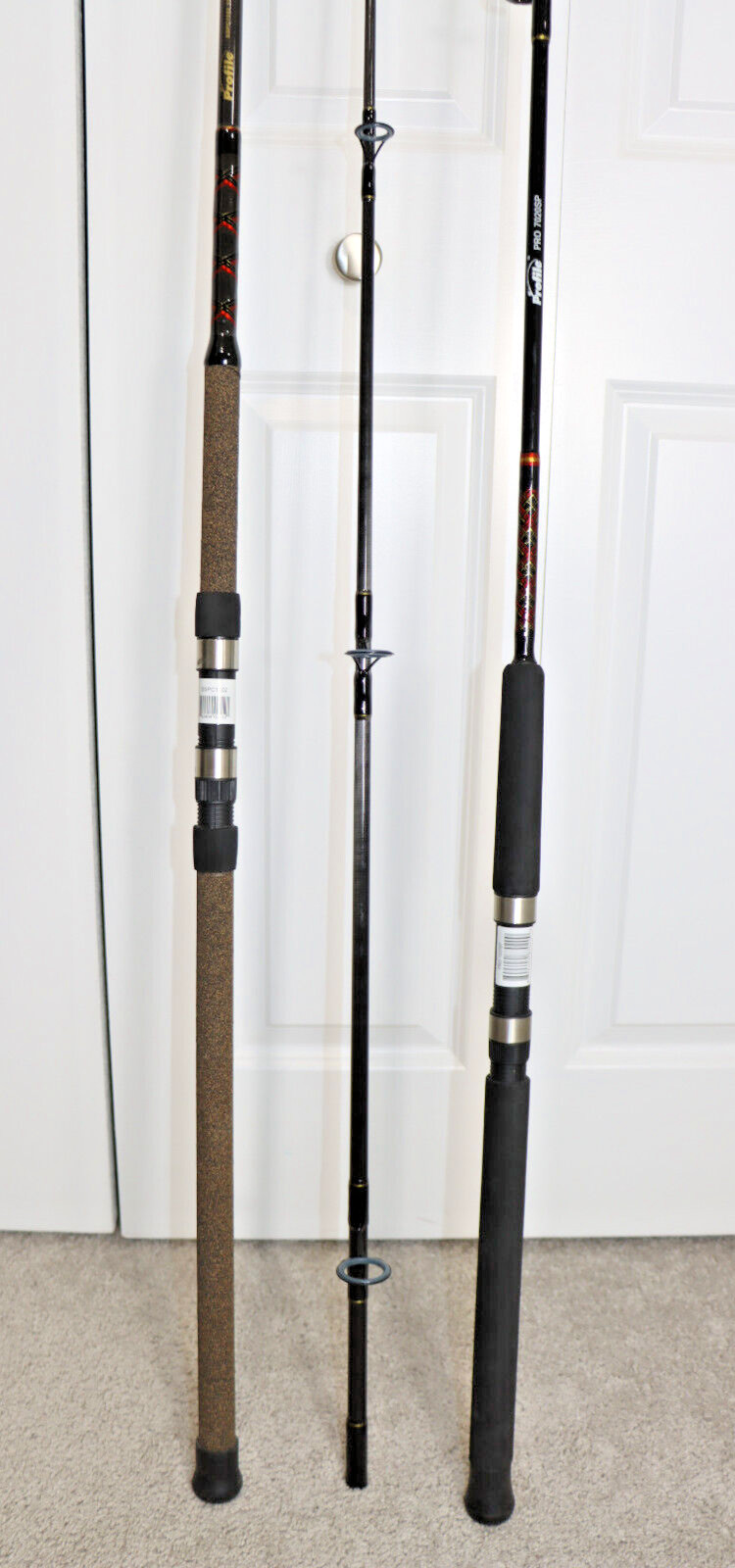 Profile 11′ 2pc Spinning 15-30LB & Pro 7′ Med-Heavy Action 20-40LB Fishing Rods