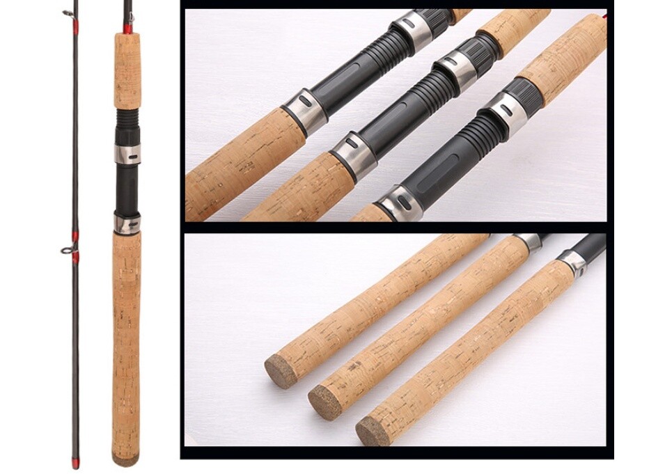 Trout Fishing Rod 1.65m 1.8m Portable Ultra Light Solid Tip Carbon Spinning Pole