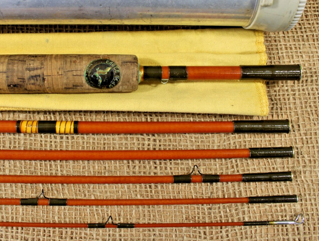 Eagle Claw Trailmaster Fly Fishing Pack Rod 6′ 9″ Line Size 7 M6TMF USA Vintage