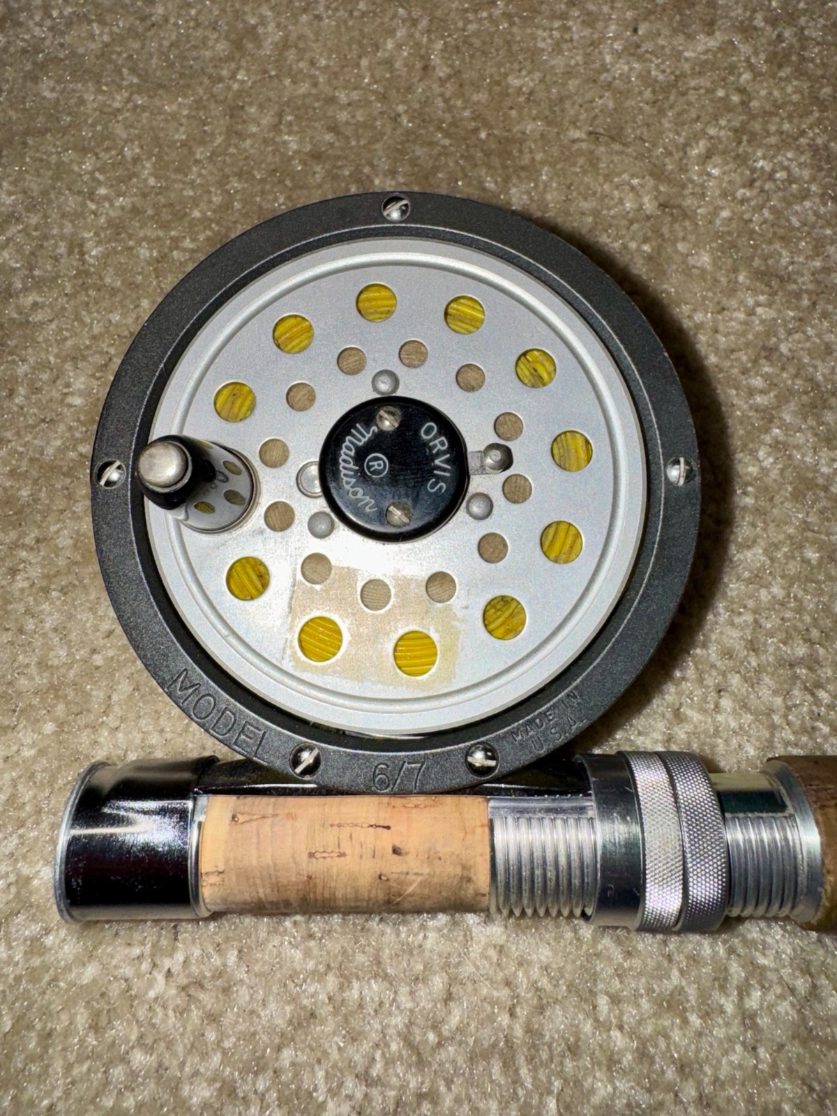 Rare Orvis ‘Manchester Era’ Fullflex A HDG 6wt fly rod and matching Madison Reel