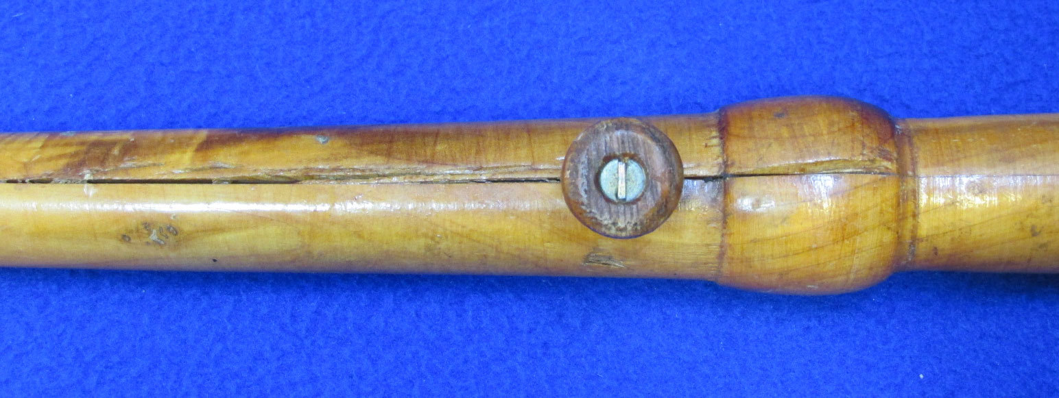 Ice Fishing Rod Fiberglass Handmade Turned Wooden Handle Knobs For Line