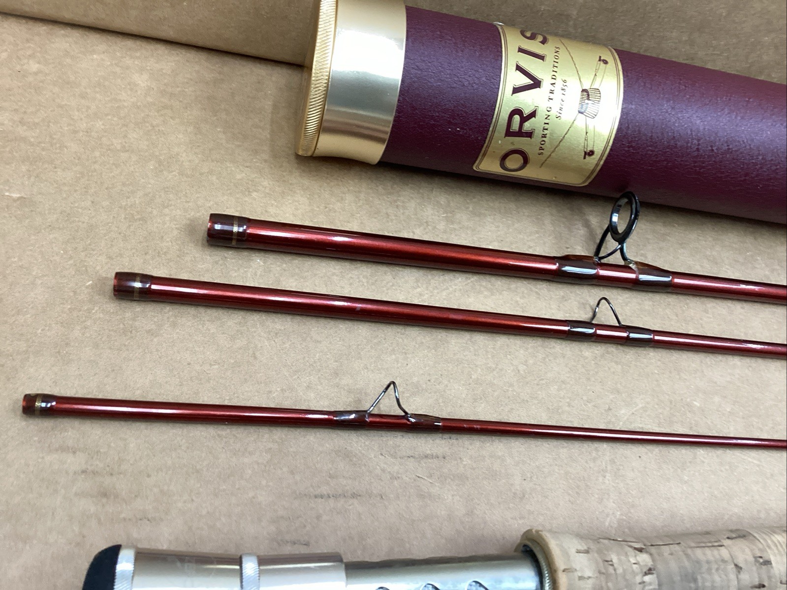 Orvis Zero Gravity 4 piece Tip Flex 9.5′ Line #11 Trout Fly Rod With Tube Superb