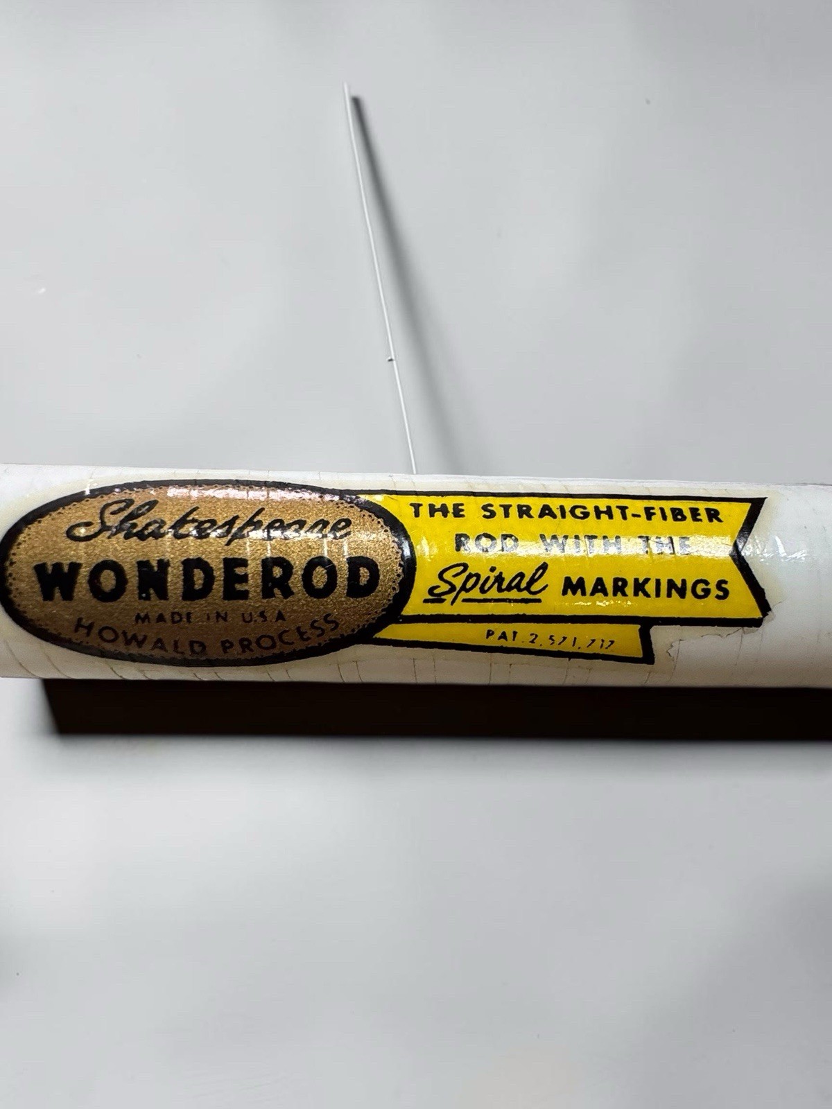Vintage Shakespeare Wonderod No. 1010-5 8’ 2 Piece Fiberglass Spinning Fishing