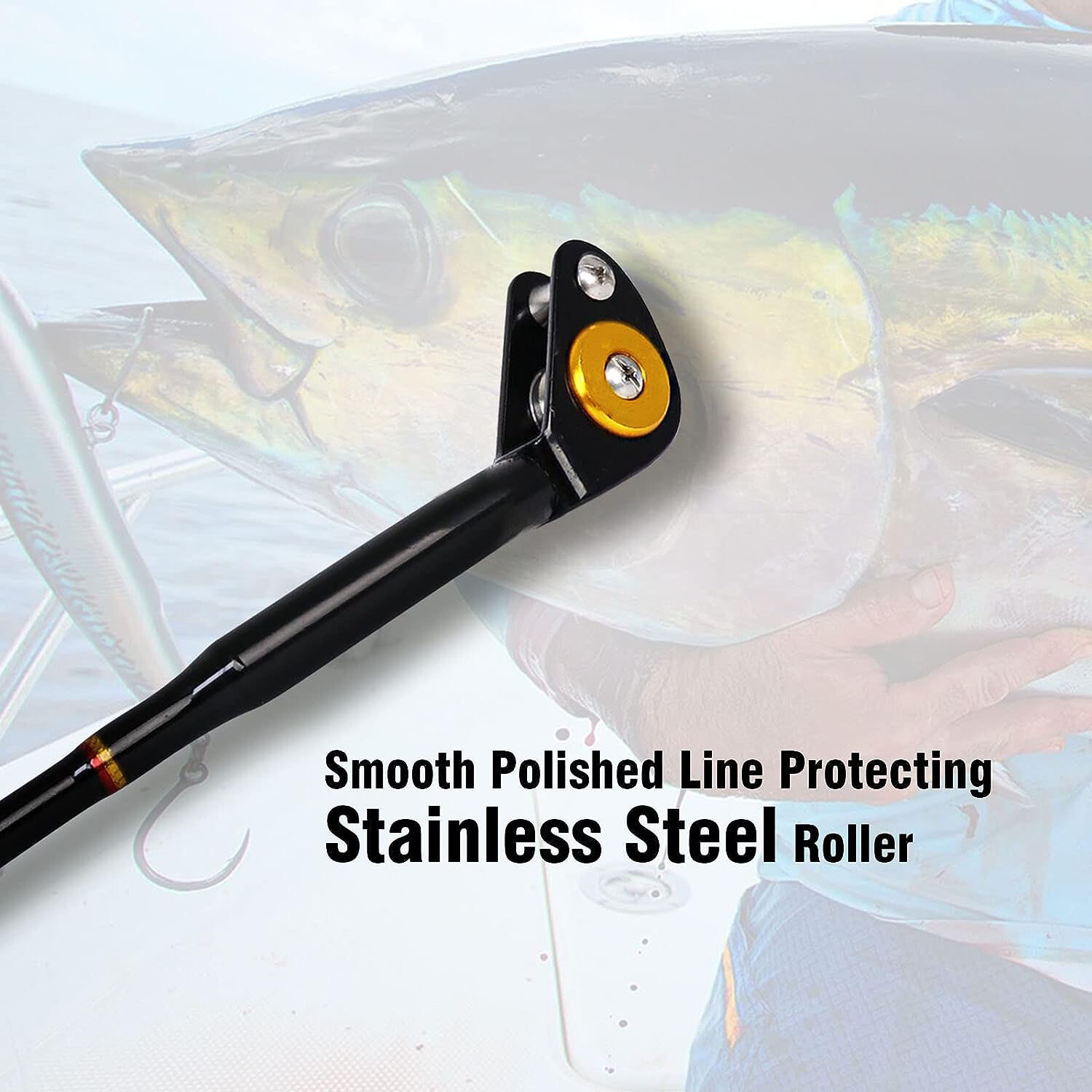 Bent Butt Trolling Rod 2-Piece Saltwater Extra Heavy Boat Offshore Fishing Pole