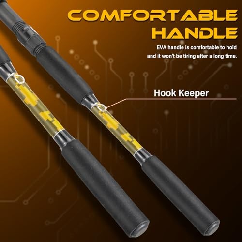 2-Piece Carbon/Glass Composite Spinning & Casting Fishing Rods