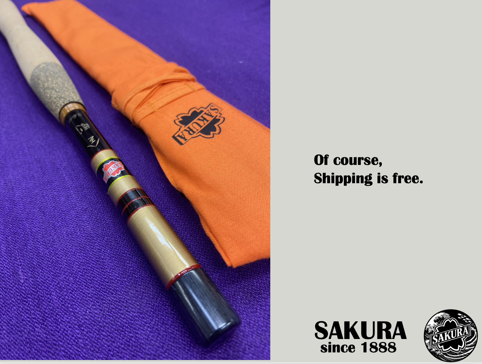 Japanese Fly Fishing Rod All Freshwater Fish 12ft Graphite UL JDM SAKURA Tenkara