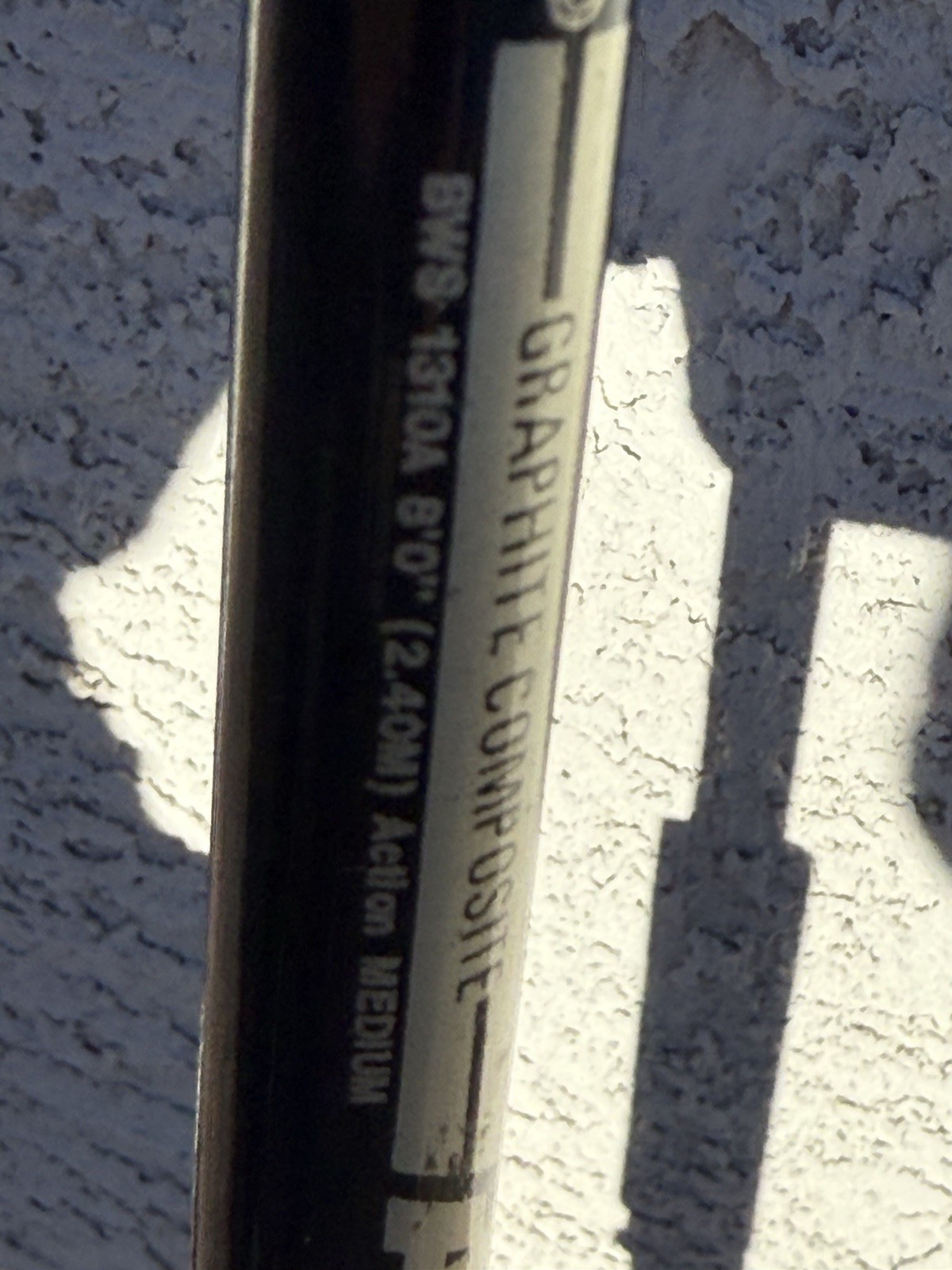 Vintage Shakespeare Alpha BWS 1310A 8’ Graphite Spinning Rod 2-Pc Medium Action
