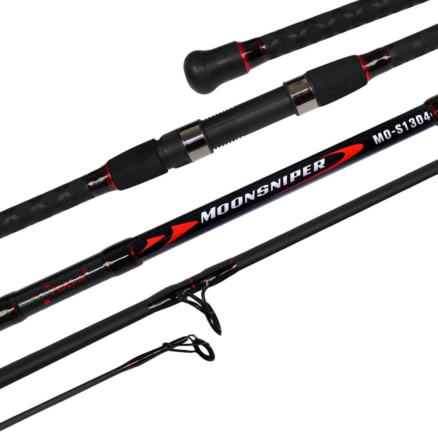 Surf Spinning Fishing Rod 4-Piece Graphite Travel Fishing Pole 11/13/15 Feet New