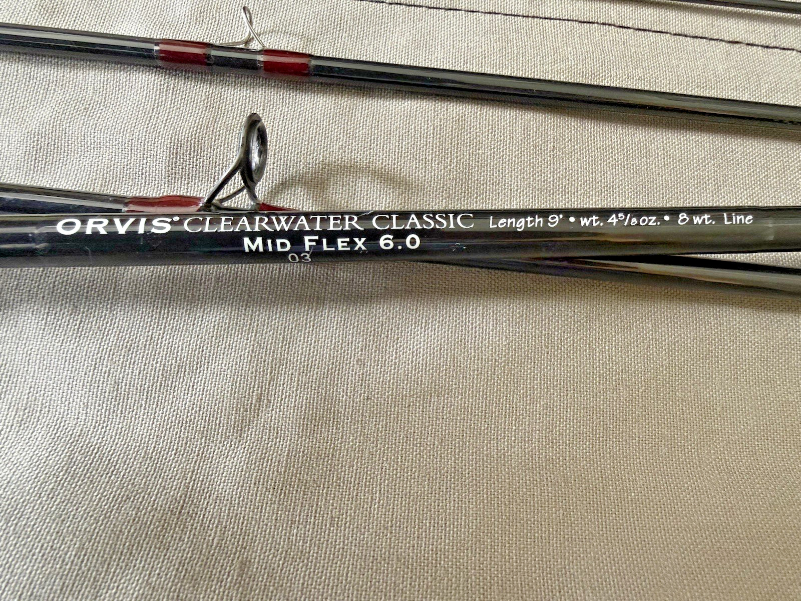 Orvis Clearwater Classic 9 Foot #8 4 Piece Fly Rod Mid Flex with Bag & Tube