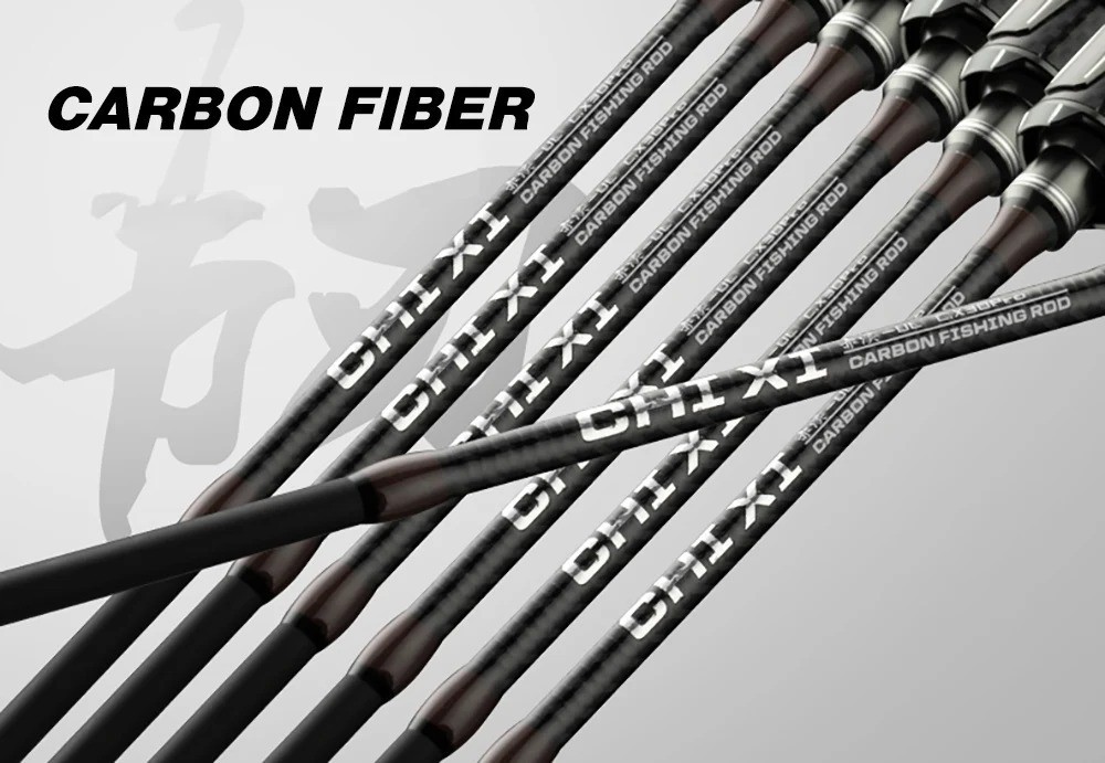 1.68M Lure Fishing Rod Spinning Casting Rods Poles Carbon Fiber Travel Pole Bass