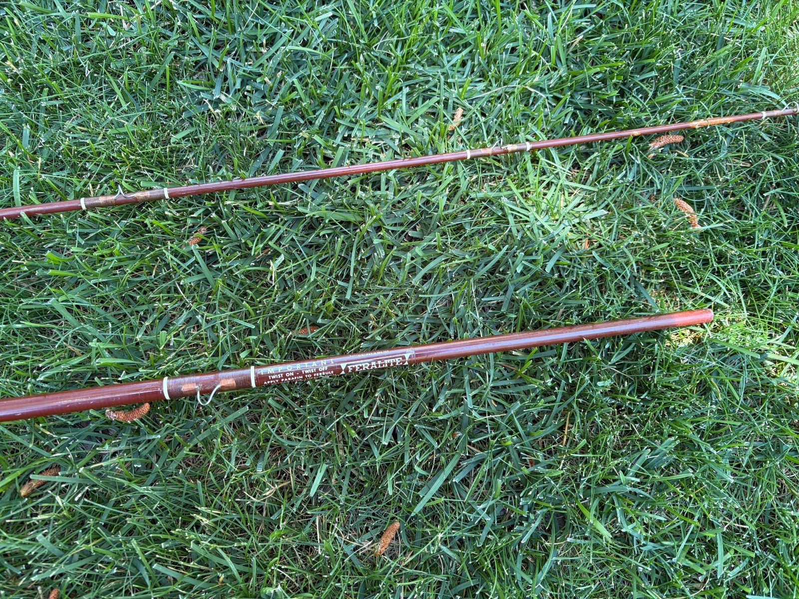 Vintage Fenwick FF85 Feralite Fiberglass Fly Rod broken tip