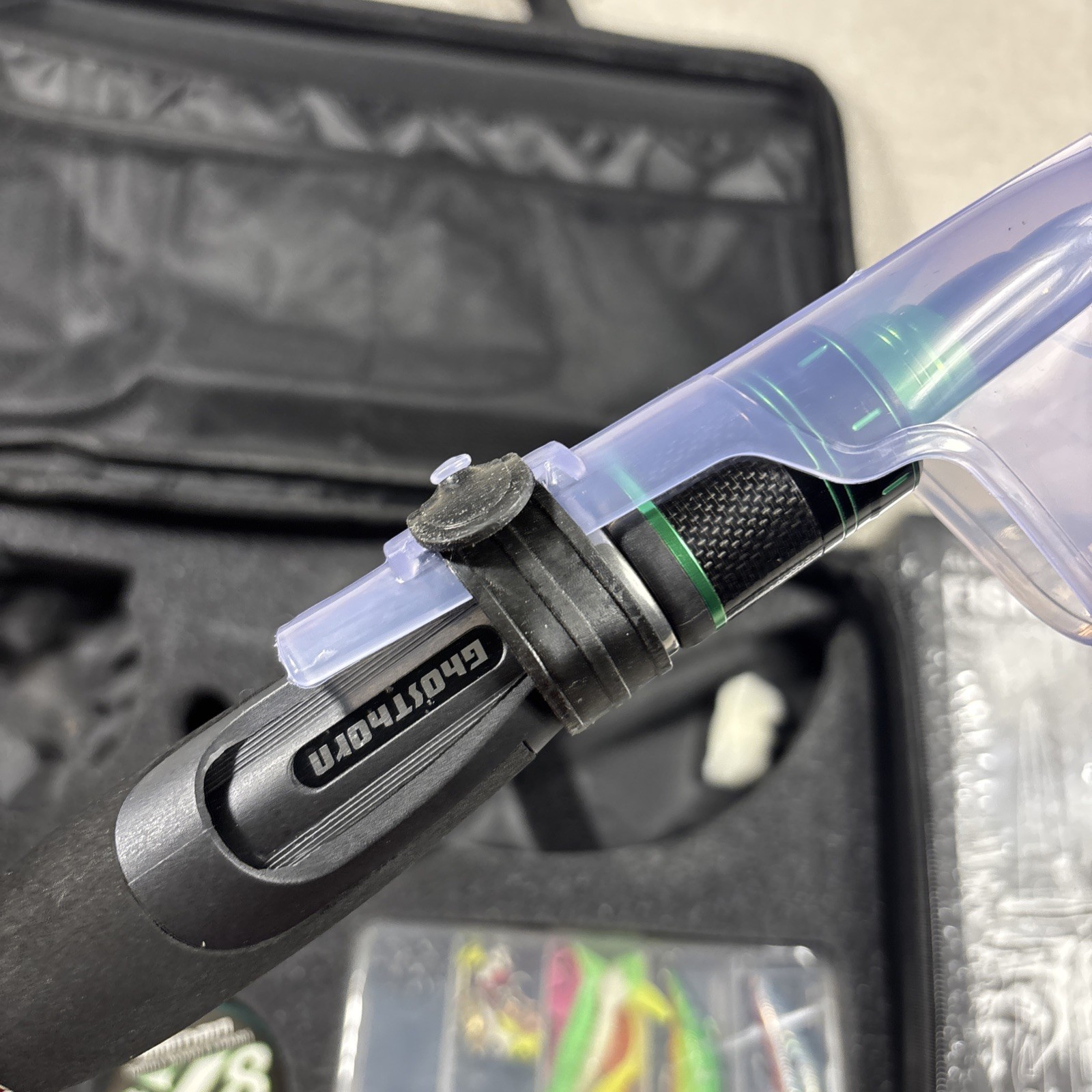 Ghosthorn Extendible Fishing Pole ONLY NO REEL Comes With Carrying Case Lures