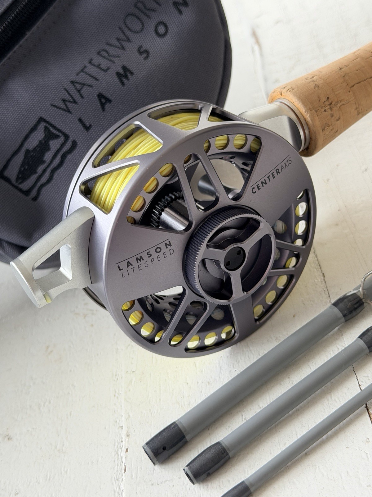 **BEAUTIFUL**🔥WATERWORKS LAMSON CENTER AXIS 5wt. 9’ft Fly Rod ~LEDENDARY~🔥