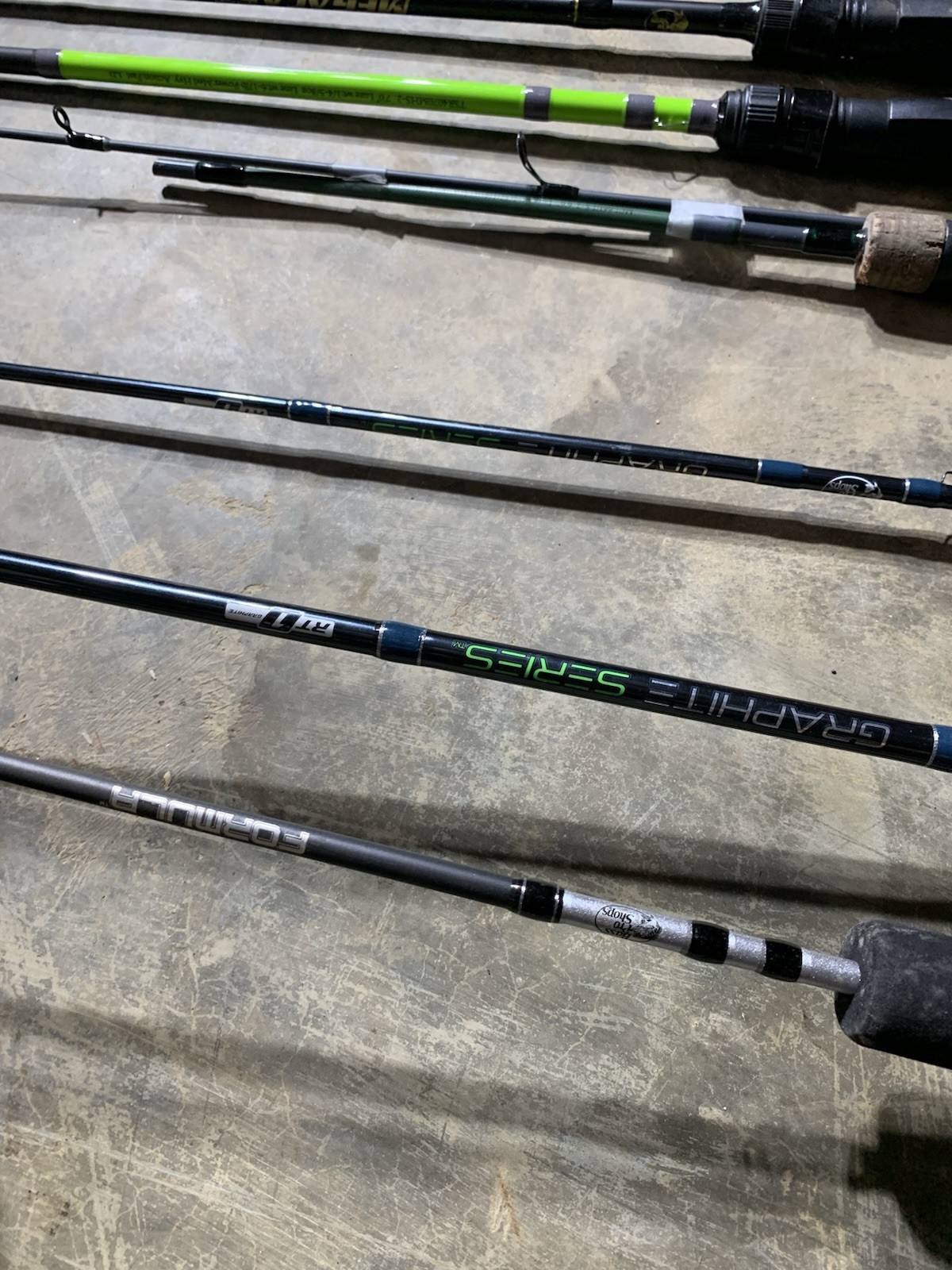 LOT OF 10 BASS PRO SHOPS FISHING RODS (BROKEN)