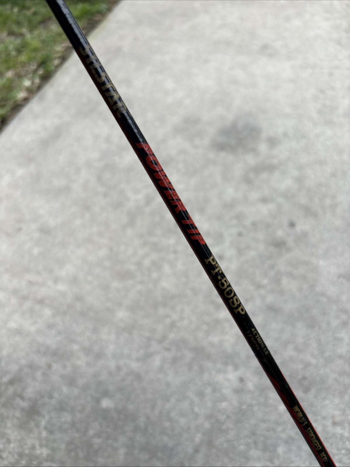 SILSTAR Power Tip PT-50SP ULTRA LIGHT 1-Piece 5’ Fishing Rod Pole WORKS EUC