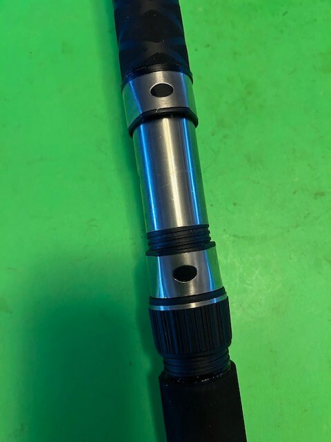 CUSTOM BUILT CALSTAR 6 FOOT 7 INCH 50 TO 100 POUND CLASS RAIL ROD FISHING ROD