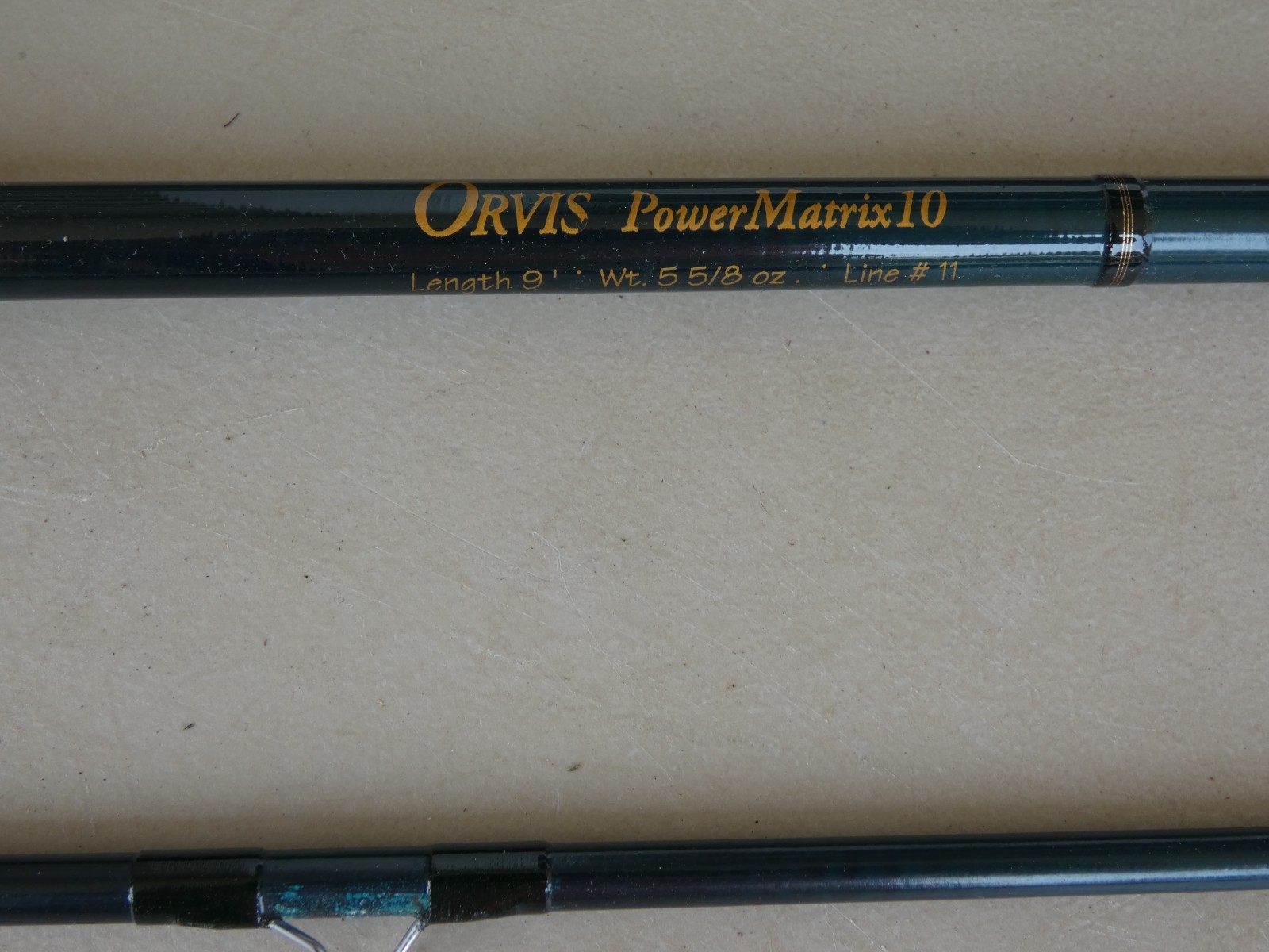 Orvis PM-10 9011 5 5/8 OZ Power Matrix 10 Fly Rod 9’ 2 Pc 11 wt. + SOCK