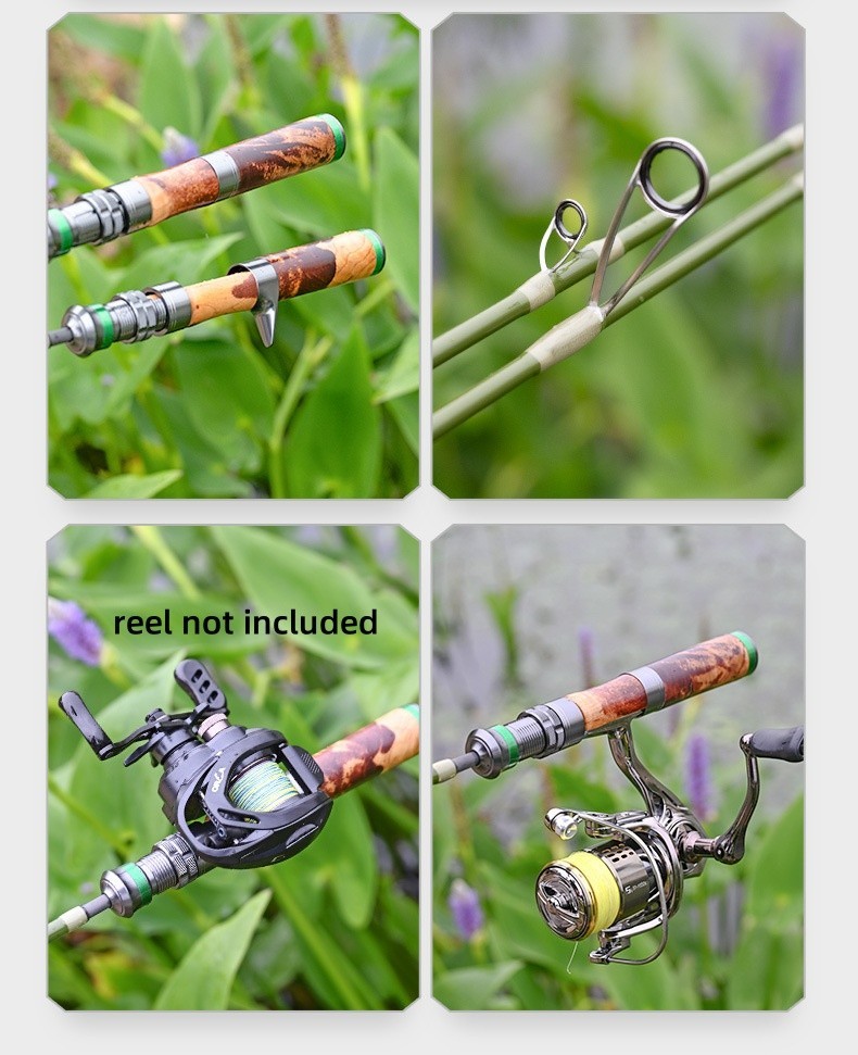 Portable Fishing Rods Carbon Fiber Spinning/casting Rod Carp 5 Sections Travel