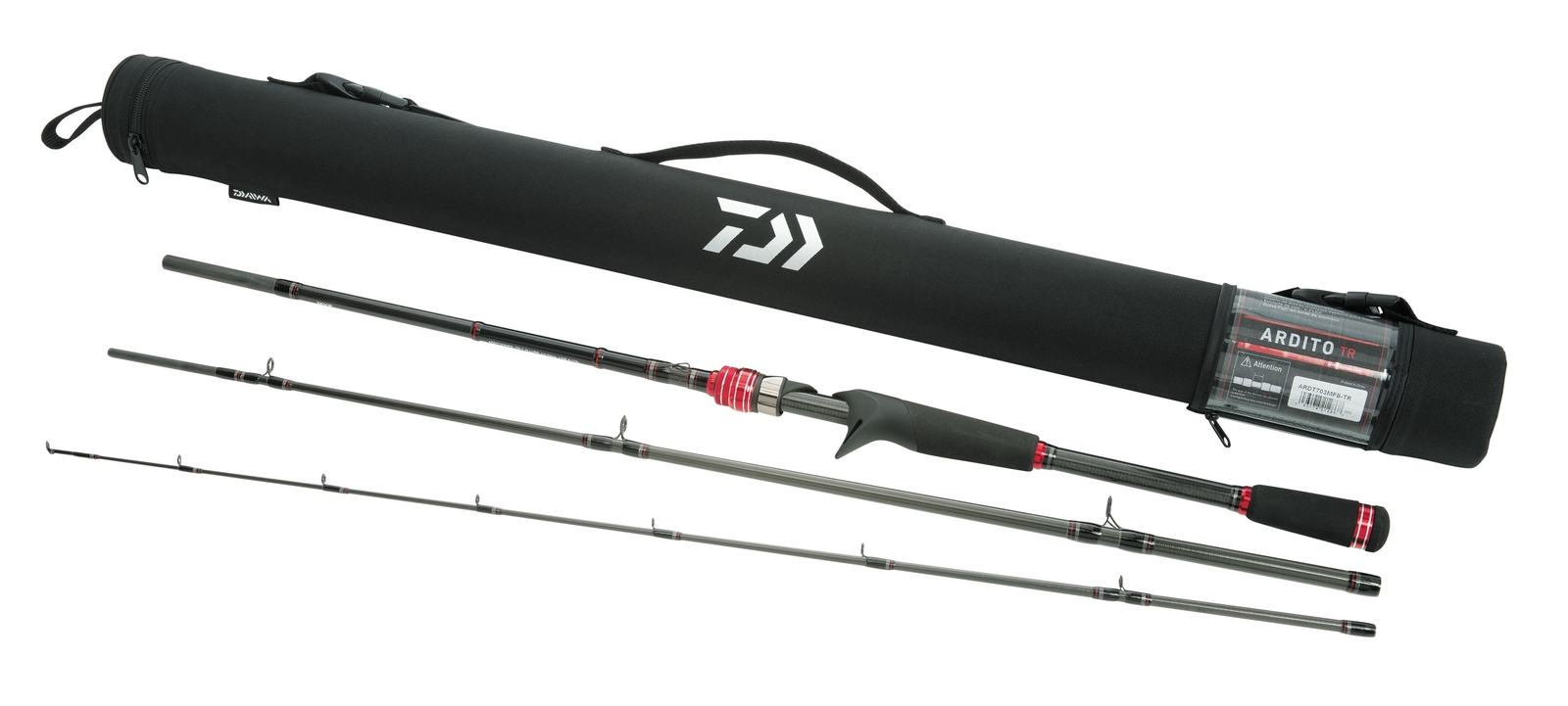 Daiwa Ardito-TR Casting Travel Rods 3-Piece Baitcasting Bass & Walleye Rod