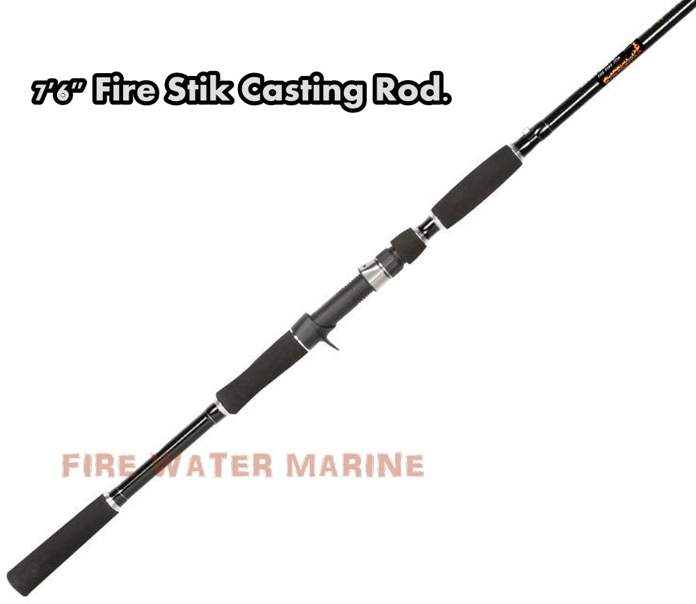 THE FIRE STIK 7’6″ CATFISH ROD – MEDIUM HEAVY CASTING POLE FISHING Striper stick