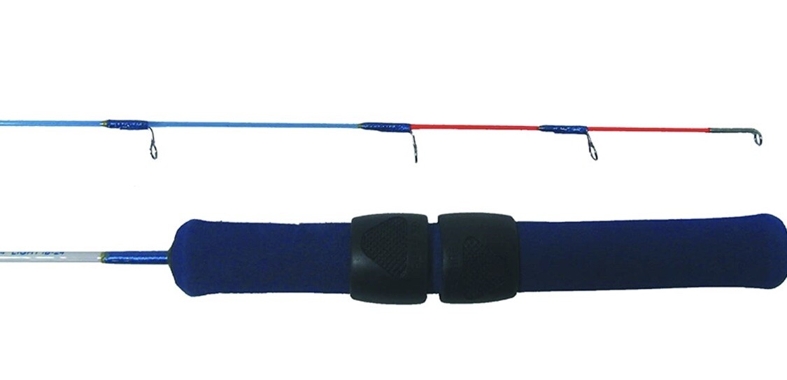 2 pieces HT Ice Blue Ice Super Flex Fishing Jigging Rod 18” Super Light