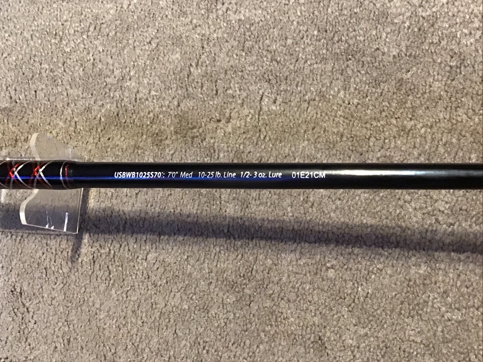 Shakespeare Ugly Stick 2pc 7’ Big Water Series 10/25lb Spinning Rod Lot S1