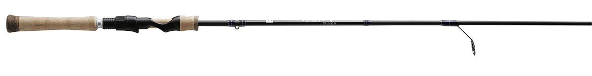 13 FISHING – Defy Silver – 6’6″ UL (Ultra Light) – 2 Piece Rod, Black