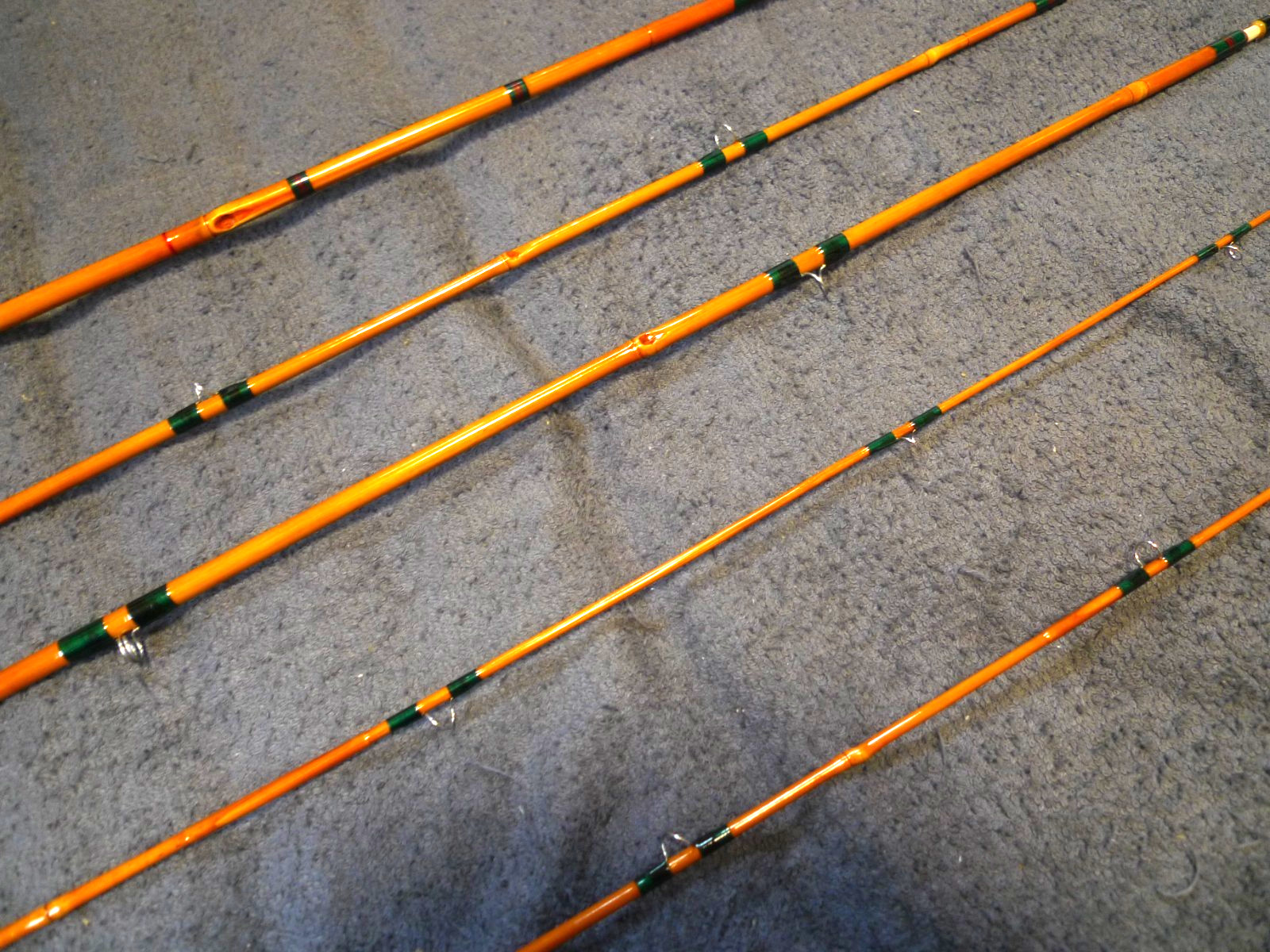 [Japanese Marutake flyrod]7’1″ #3 4pc (ext tip)-unused ‘Marubushi bamboo’ flyrod