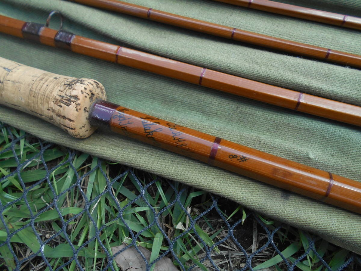 HARDY Bamboo Rod Double Handle 12’7″ 2 Tip Arthur Wood Fly Rod Fishing