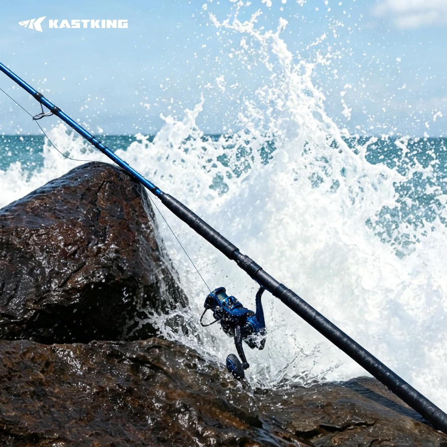 KastKing Kapstan Saltwater Spinning Rod, Boat & Surf Fishing Rod, Lightweight S-