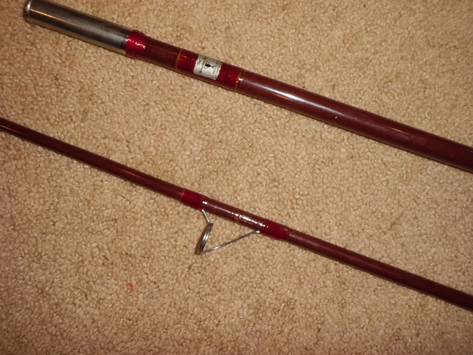 Vintage Winston Fiberglass Surf Spinning 9’3” Rod made in USA-25lb test