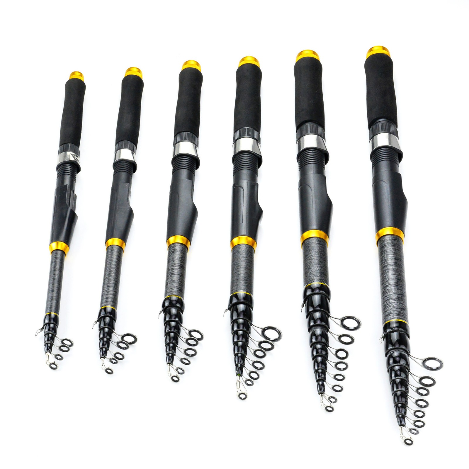 Heavy Duty Telescopic Fishing Rod Pole Sea Saltwater Freshwater 1.8m-3.6m
