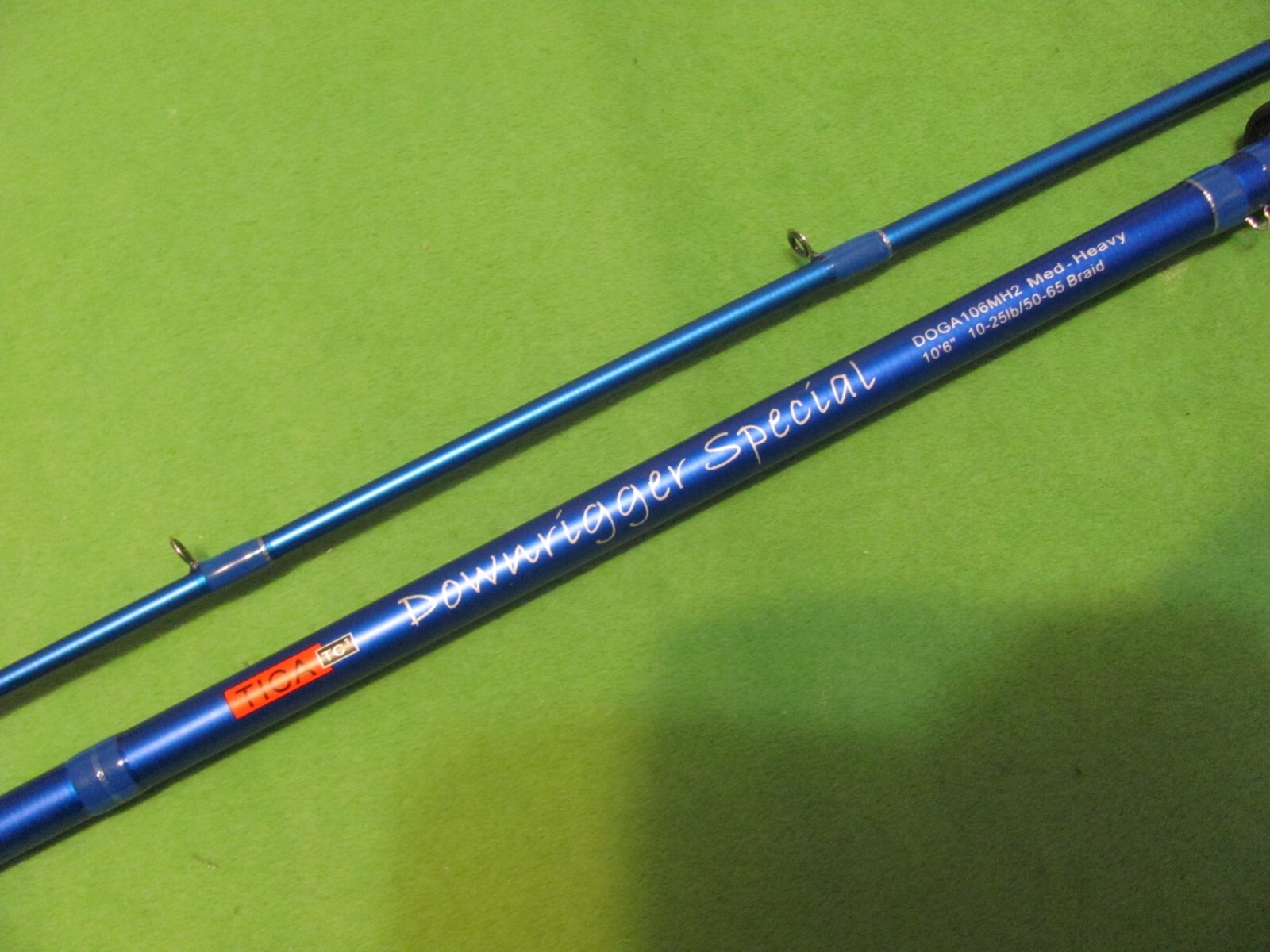 Tica Down Rigger Special 10′ 6″ MH. Moderate Action 2-Pcs. Trolling Casting Rod.