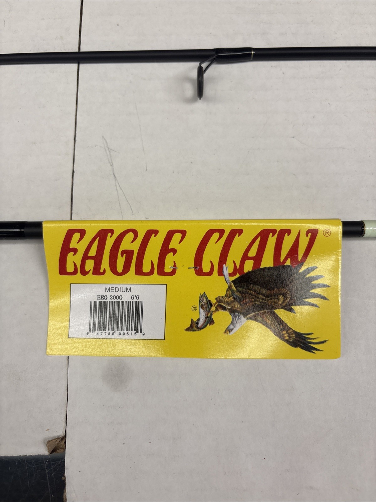 Black Eagle Claw Rod Medium Night Stick BEG 200G 6’6 Glow In The Dark NOS