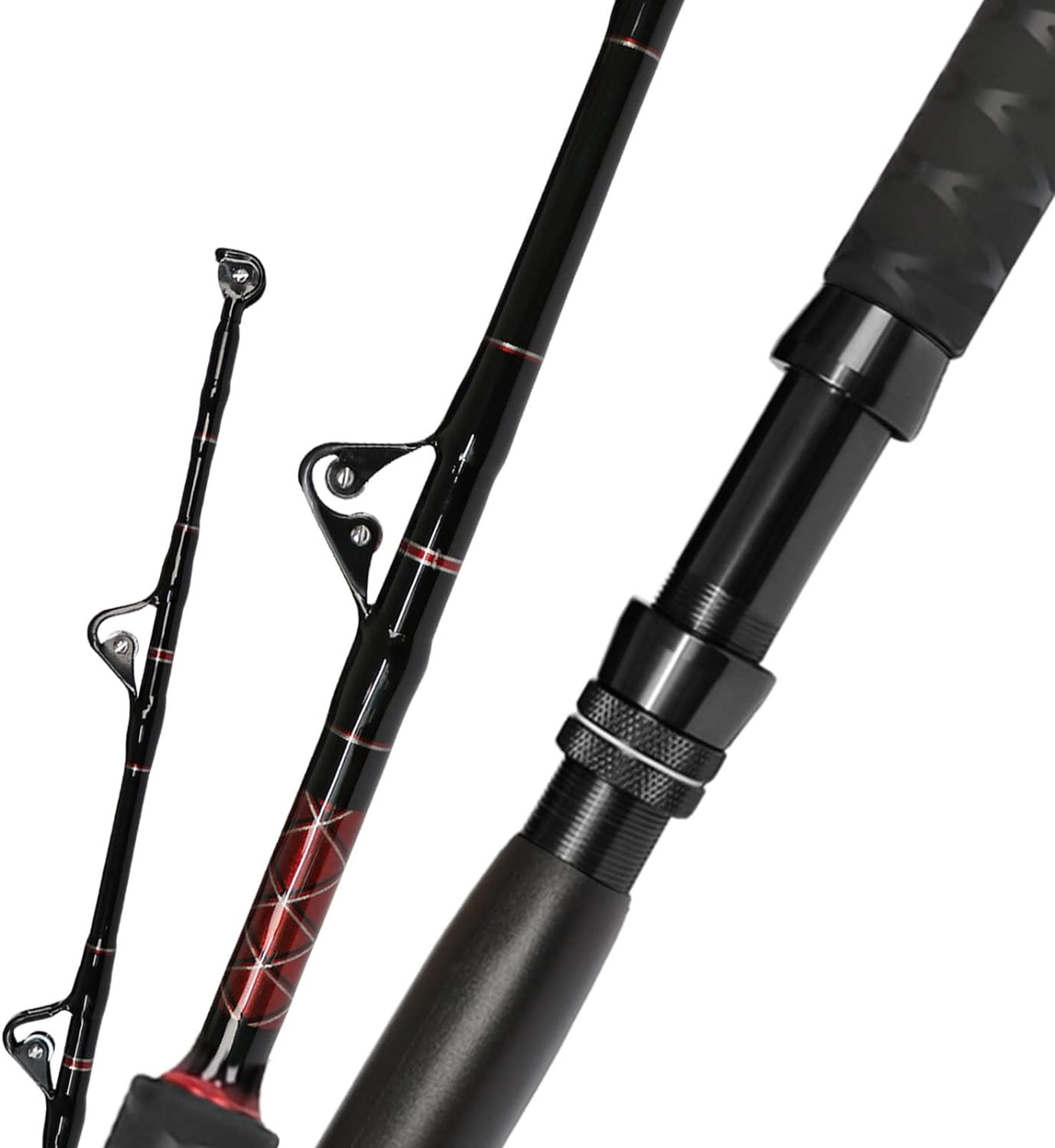 Saltwater Fishing Trolling Rod 1-Piece Heavy Duty Roller Rod Big Game Convention