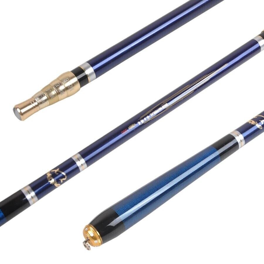 3.6-6.3M Carbon Fiber Four Positioning Fishing Rods Telescopic Stream Feeder Rod
