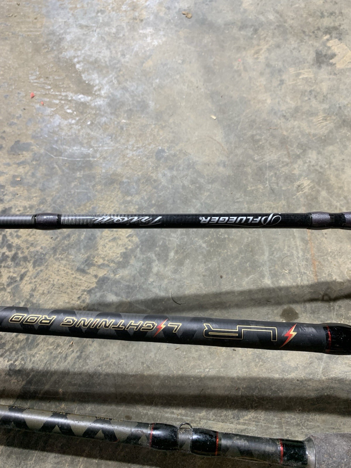 LOT OF 10 Assorted Brands FISHING RODS (BROKEN)